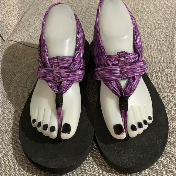 skechers purple sandals